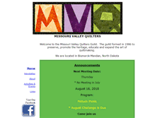 Tablet Screenshot of missourivalleyquilters.com
